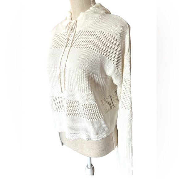 Love By Design Ivory Knit Hoodie - Picture 5 of 8